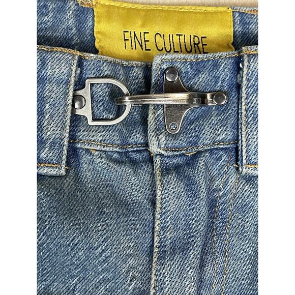 Fine Culture‎ Ebony Jeans Mens L Blue Fireman Latch Custom Seam Work Baggy Fit - Picture 7 of 16